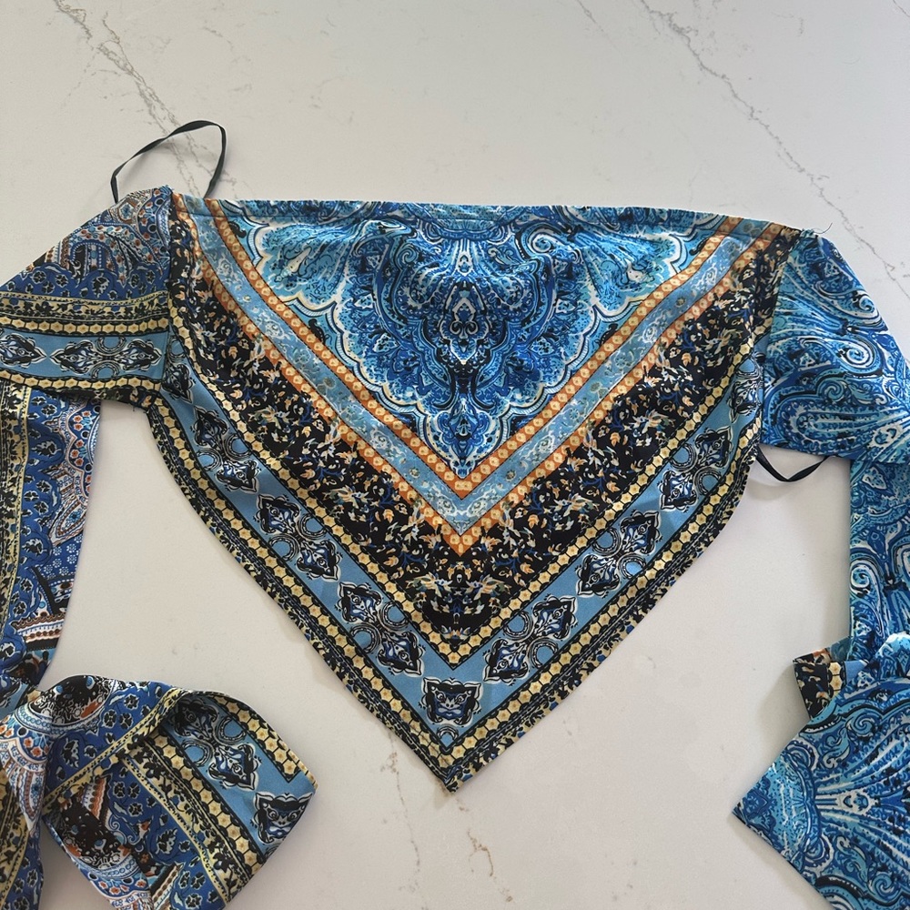 shein off the shoulder tie top!!